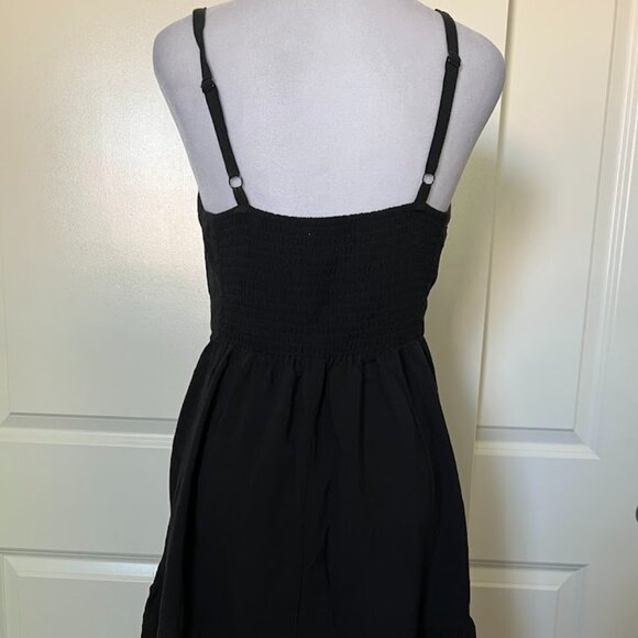 Old Navy Black Adjustable Straps Sweetheart Neck Sundress Size Small - Picture 7 of 9